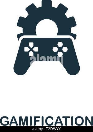 Gamification icon. Creative element design from content icons collection. Pixel perfect Gamification icon for web design, apps, software, print usage. Stock Vector