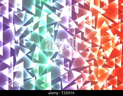 Set triangulars background Stock Vector