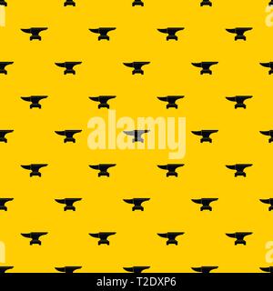 Heavy black metal anvil pattern vector Stock Vector
