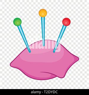 Red pin cushion with pins cartoon icon Stock Vector Image & Art - Alamy