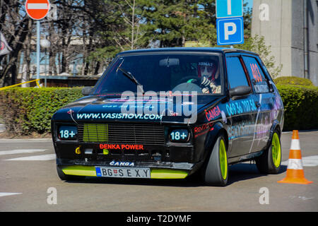 Sajmski autoslalom 2019 - Yugo Stock Photo