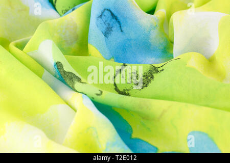 Colorful fabric as a background. Stock Photo