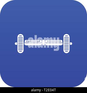 Hoverboard gyro pod icon digital blue Stock Vector
