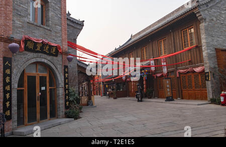 Luoyang, Henan/China - JAN 20, 2016. The white horse ...