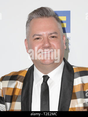 March 30, 2019 - U.S. - 30 March 2019 - Los Angeles, California - Ross Mathews. The Human Rights Campaign 2019 Los Angeles Gala Dinner held at JW Marriott Los Angeles at L.A. LIVE. Photo Credit: PMA/AdMedia (Credit Image: © Pma/AdMedia via ZUMA Wire) Stock Photo