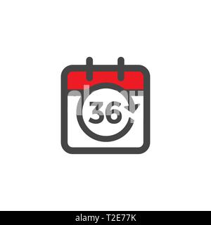 Time Management Icon w Deadline, Hurry, and Punctual Symbolism Stock Vector