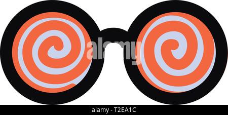 crazy glasses accessory on white background vector illustration Stock Vector