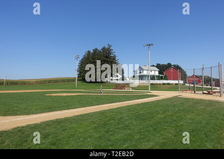 Field of dreams movie set in Dyersville Iowa is a great place to spend the afternoon Stock Photo