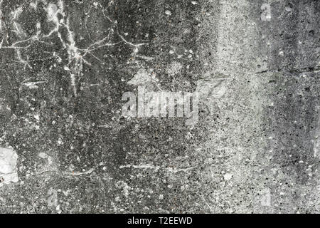 old concrete wall with traces of destruction and mold Stock Photo