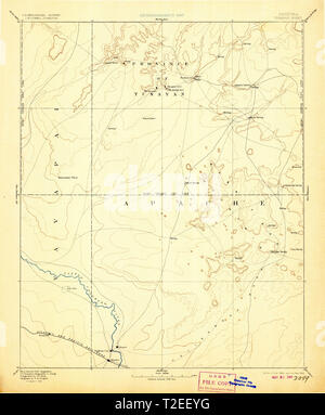 USGS TOPO Map Arizona AZ Tusayan 315616 1886 250000 Restoration Stock Photo