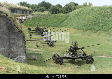 Artillery gun from the World War II age. Stock Photo