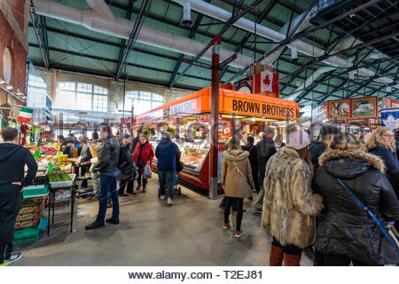 Shopping For Groceries In St Lawrence Market Food Market On A