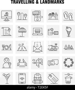 Travelling And Landmarks Line Icon - Travelling And Landmarks Line Icon For Web Print And Mobile Uxui Kit Such As File Location Map Transport Chat Chatting Text Transport Pict T2ek5f 