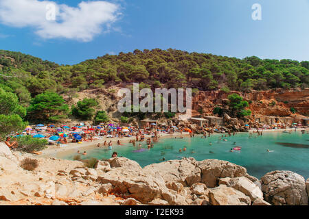 Cala Salada, Ibiza beach Stock Photo