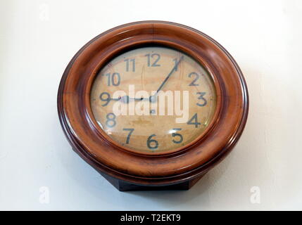Antique Wall Clock Stock Photo