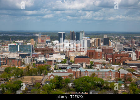 USA Alabama Birmingham overview of the southern city AL Stock Photo