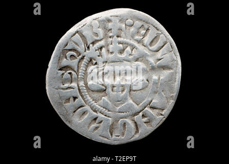 Penny of King Edward I Stock Photo