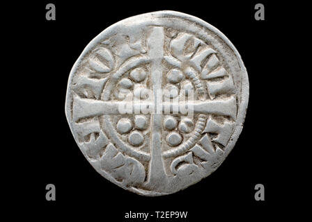 Penny of King Edward I Stock Photo