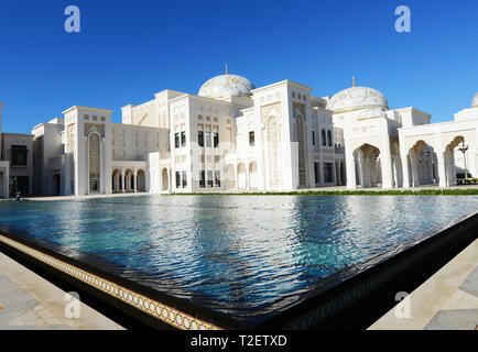 The beautiful Qasr Al Watan - Presidential palace in Abu Dhabi, UAE. Stock Photo