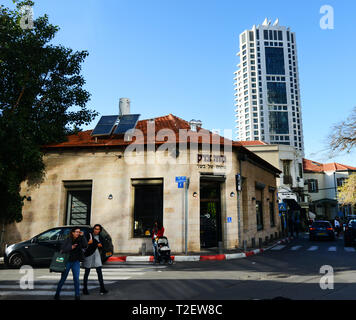 Neve Tzedek neighborhood in Tel-Aviv. Stock Photo