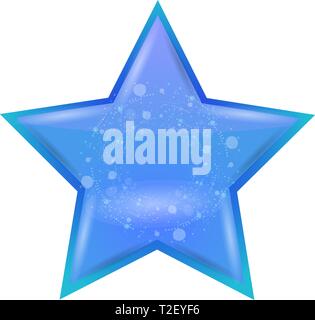Single Realistic shining star icon. High detailed vector illustration. Stock Vector
