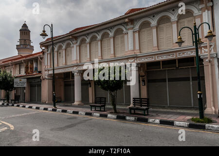Lebuh Aceh Mosque (Acheen St Mosque) is a 19th-century mosque built by the Acehnese situated on Acheen Street, George Town, Penang, Malaysia. Stock Photo