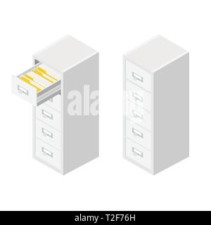 Library or archive reference card catalog. Database, knowledge base concept Stock Vector