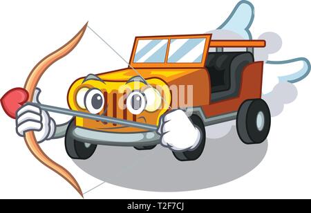 Cartoon Car Jeep Mascot Character Stock Vector Image & Art - Alamy