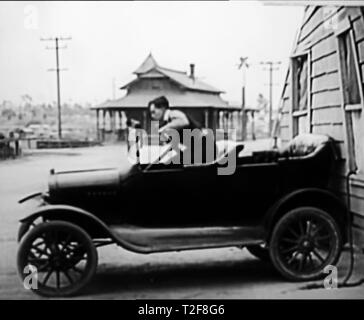 Buster Keaton vintage screen from 1920 Stock Photo