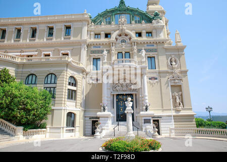 Entrance to the Opéra de Monte-Carlo in Monaco. Stock Photo