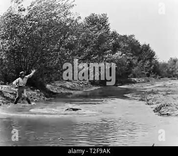 Buster Keaton vintage screen from 1920 Stock Photo