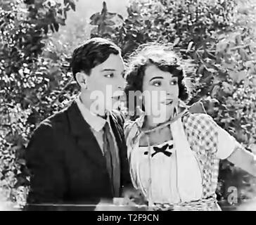 Buster Keaton vintage screen from 1920 Stock Photo