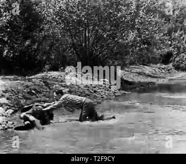 Buster Keaton vintage screen from 1920 Stock Photo