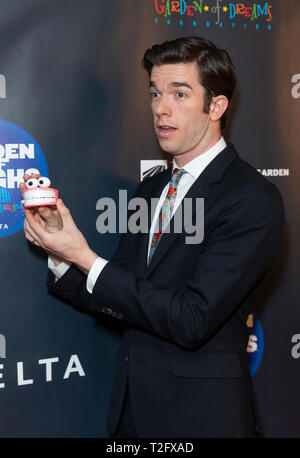 New York, United States. 02nd Apr, 2019. New York, NY - April 2, 2019: John MulaneyGarden of Laughs comedy benefit at Madison Square Garden Credit: lev radin/Alamy Live News Stock Photo