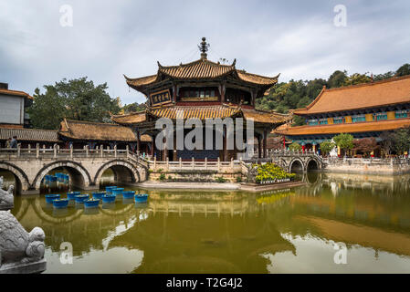 Yuantong Temple, the most famous Buddhist temple, first built in 8th century, Kunming, Yunnan province, China Stock Photo