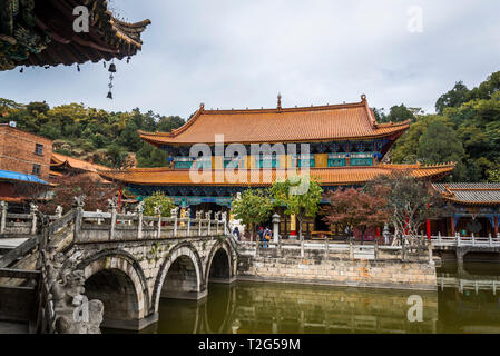 Yuantong Temple, the most famous Buddhist temple, first built in 8th century, Kunming, Yunnan province, China Stock Photo