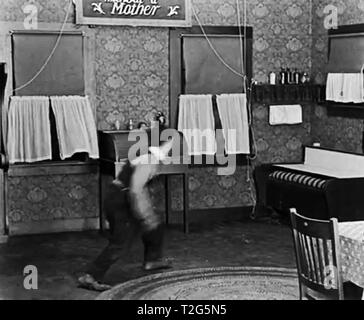 Vintage Buster Keaton movie still 1920 Stock Photo