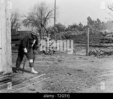 Buster Keaton vintage screen from 1920 Stock Photo