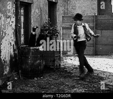 Vintage Buster Keaton screenshot 1920 Stock Photo