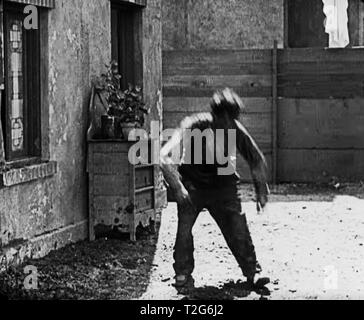 Vintage Buster Keaton screenshot 1920 Stock Photo