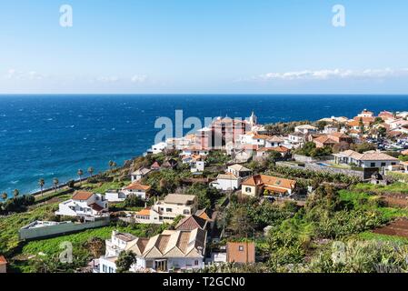 Jardim do Mar, village on the southwest coast, Madeira, Portugal Stock Photo