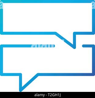 Speech Bubbles Set of Square Blank Shapes. Vector illustration isolated Stock Vector