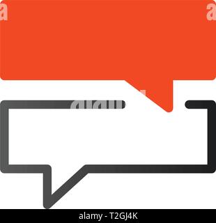 Speech Bubbles Set of Square Blank Shapes. Vector illustration isolated Stock Vector