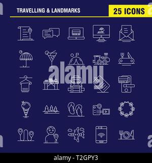 Travelling And Landmarks Line Icon - Travelling And Landmarks Line Icon For Web Print And Mobile Uxui Kit Such As File Location Map Transport Chat Chatting Text Transport Pict T2gpy3 