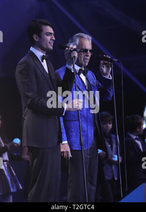 delightfully handsome Amos Bocelli takes centre stage with his