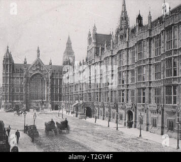 Old Palace Yard and the Palace of Westminster, London, UK Stock Photo ...