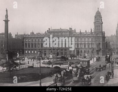 George Square and Merchants House Stock Photo