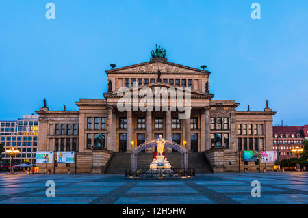Konzerthaus Berlin at sunset on Gendarmenmarkt square in Berlin, Germany, Europe Stock Photo