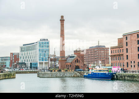 Royal Albert Dock in Liverpool, England, Europe Stock Photo