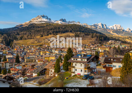 Town of Moena in Italy, Europe Stock Photo